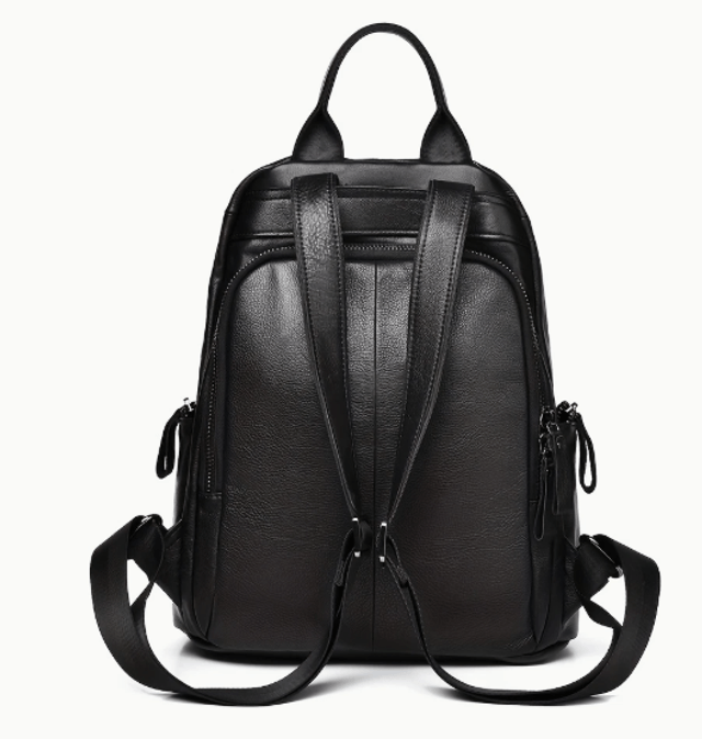 Sac à dos noir en cuir